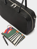 Bolso Bowling De Nylon Con Colgante
