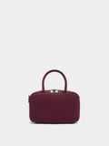 Bolso Bowling De Textura Suave