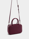 Bolso Bowling De Textura Suave