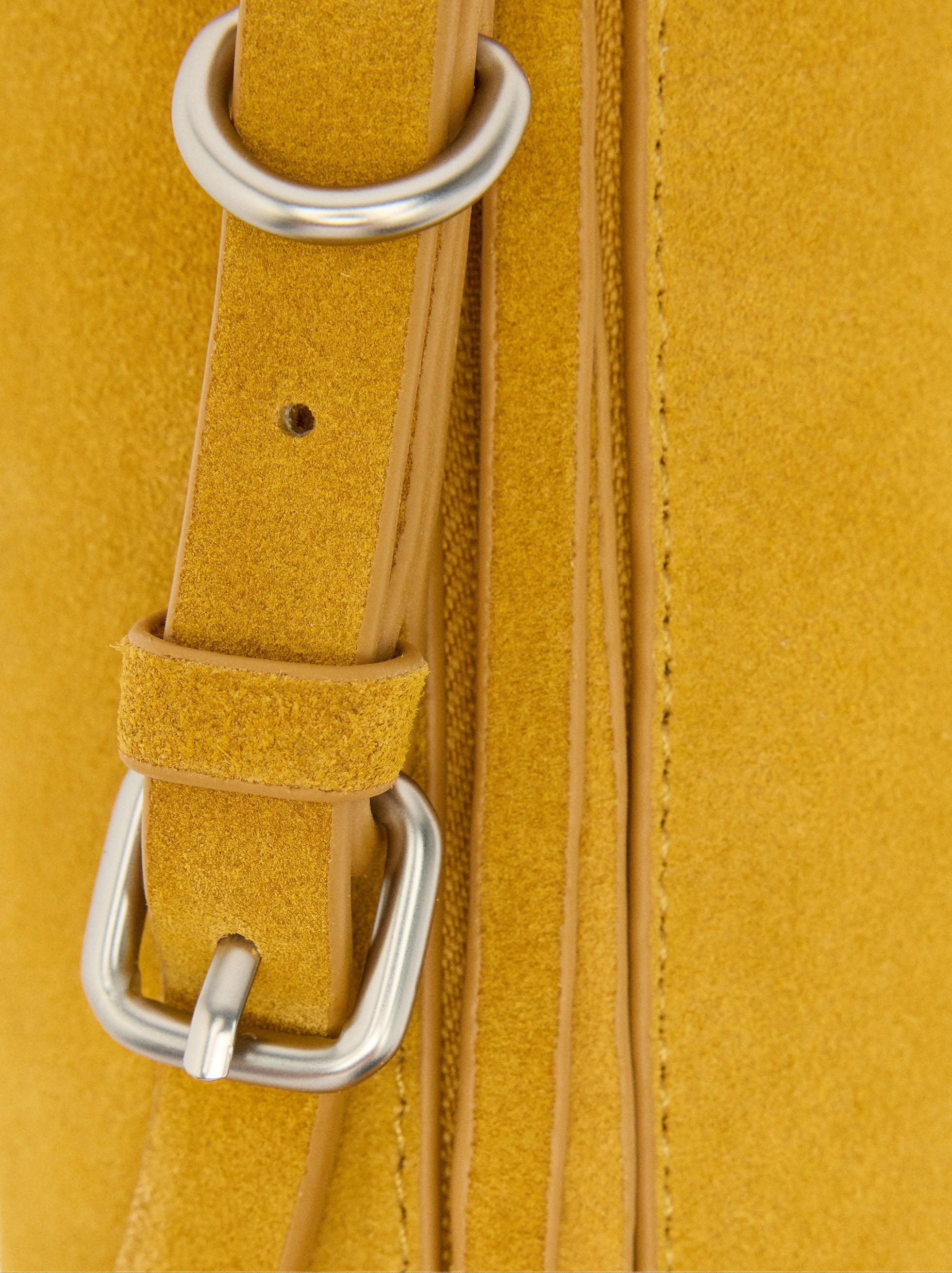 Bolso De Hombro De Piel