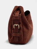 Bolso De Hombro Con Hebillas Laterales