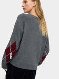 Jersey De Punto Con Rombos Y Bordado
