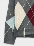 Jersey De Punto Con Rombos Y Bordado
