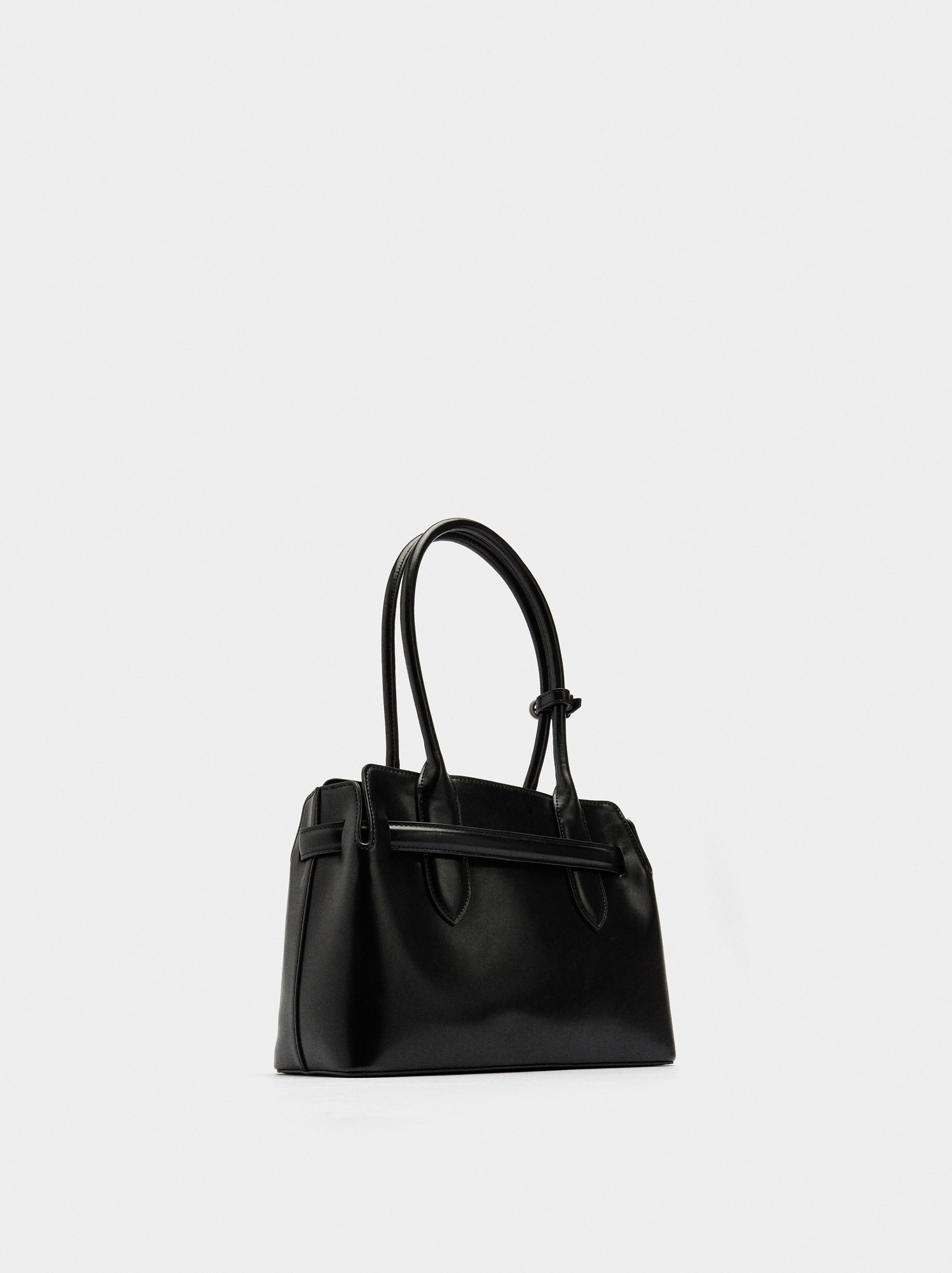 Bolso Tote Con Cinturón