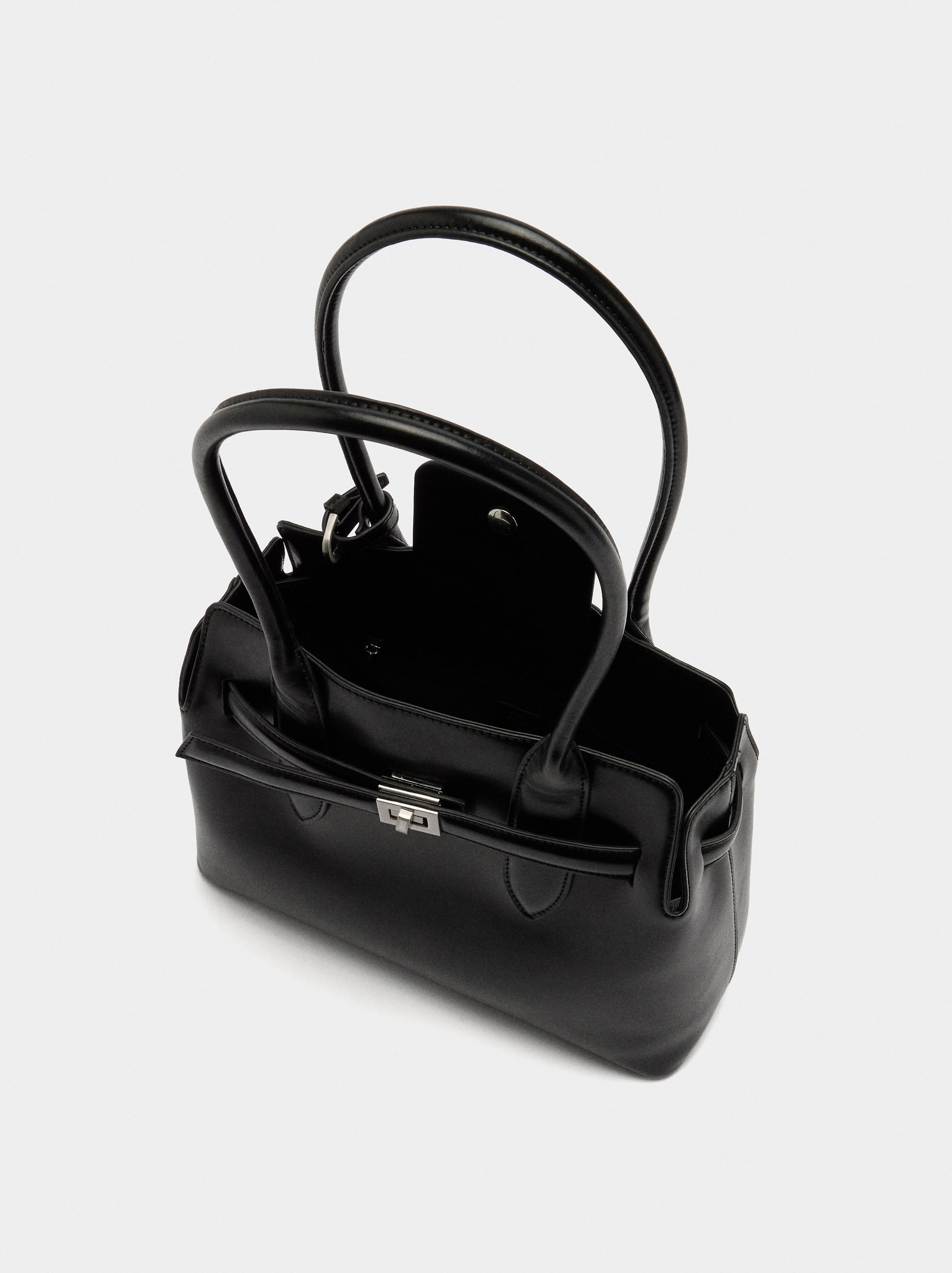 Bolso Tote Con Cinturón