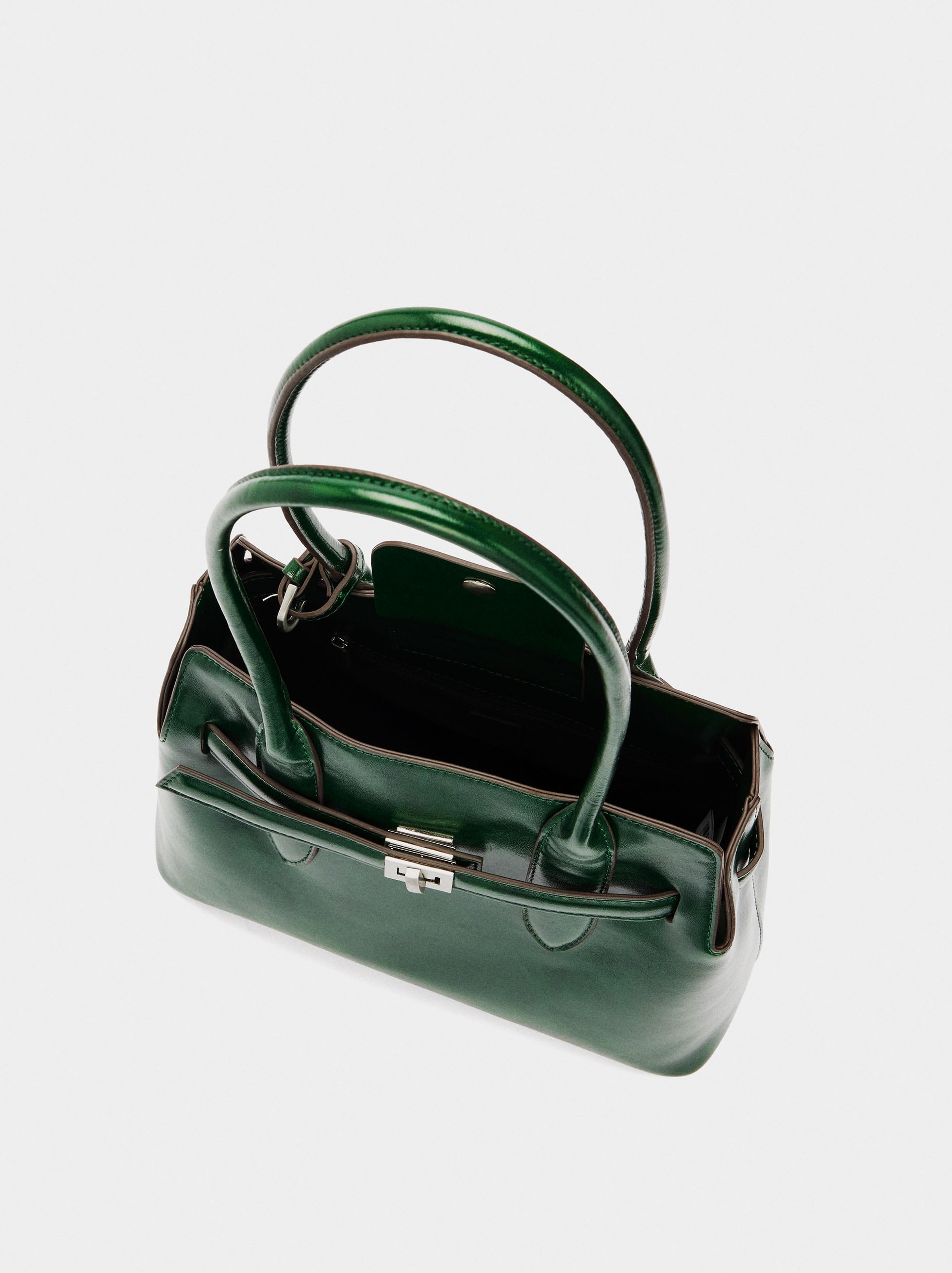 Bolso Tote Con Cinturón