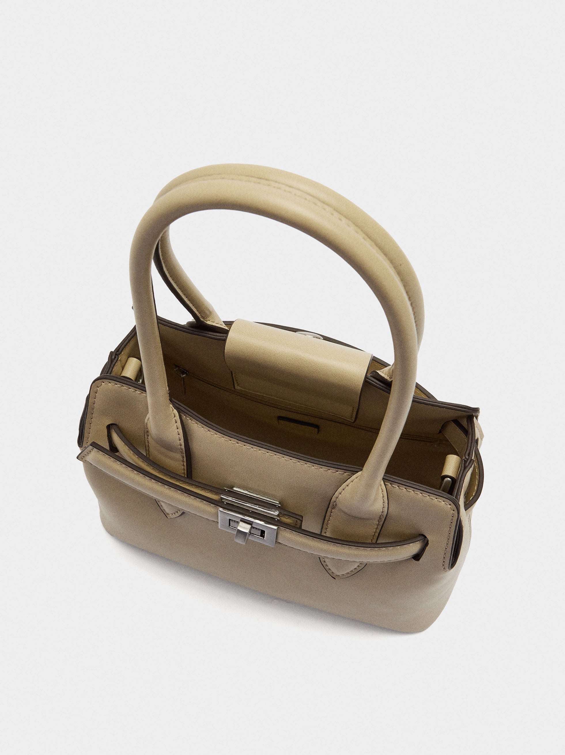 Bolso Tote Con Cinturón