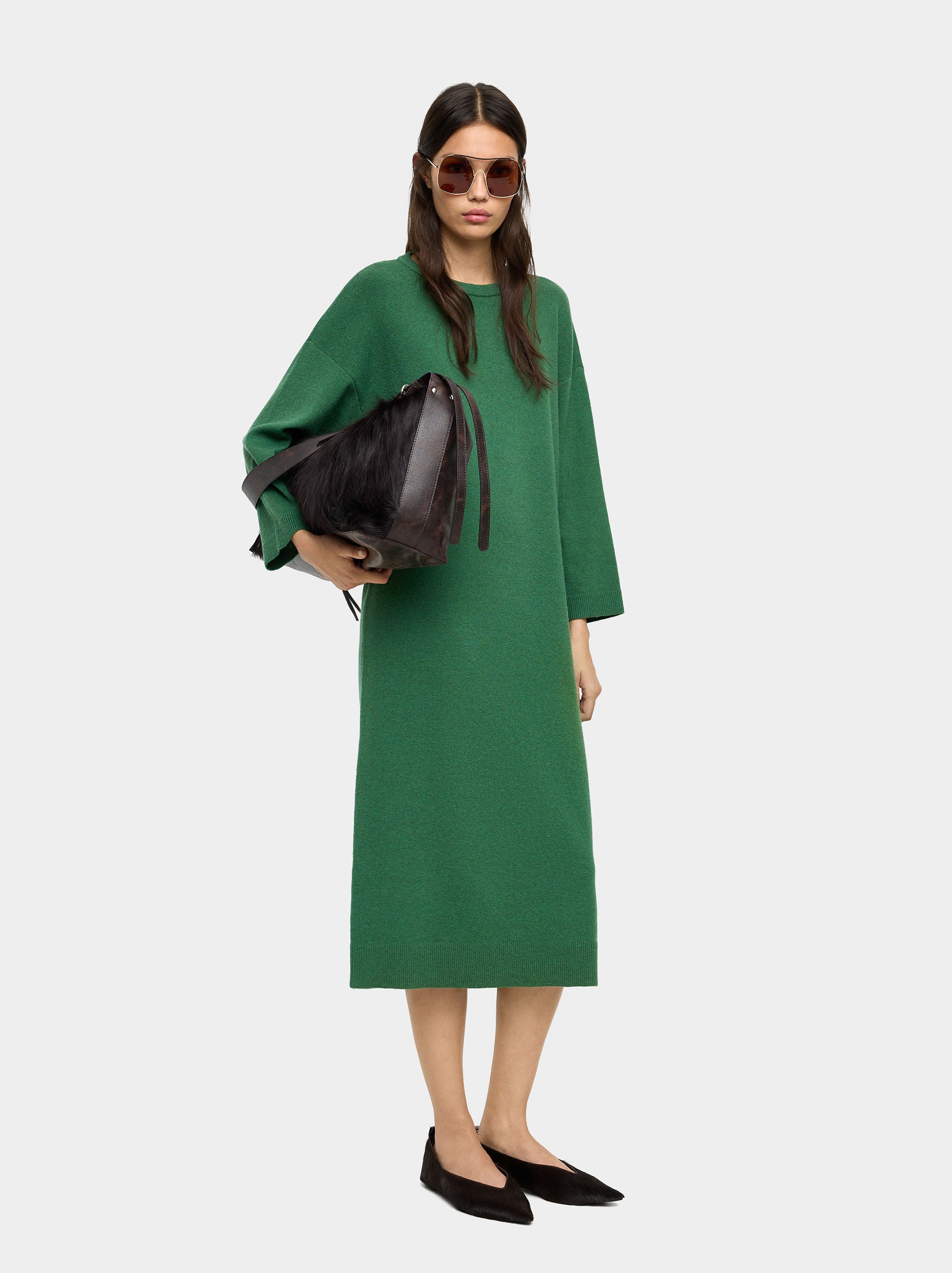 Vestido Midi De Punto