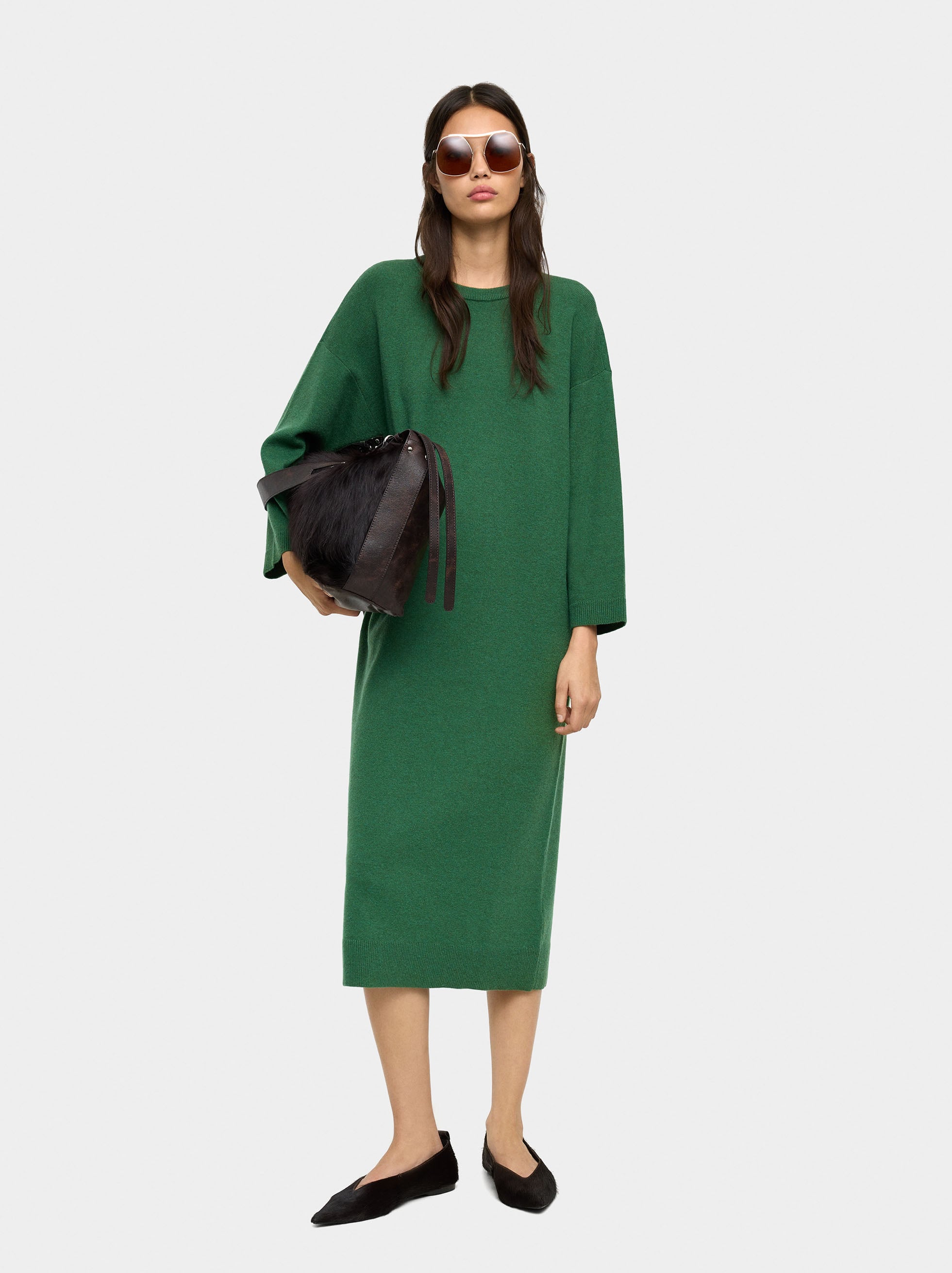 Vestido Midi De Punto