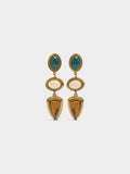 Pendientes Geométricos De Piedras