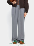 Pantalón Con Cintura Elástica Y Bolsillos