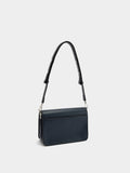 Bolso Bandolera Liso Con Solapa