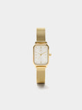 Reloj Rectangular Pulsera De Punto Acero Inoxidable