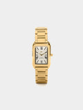 Reloj Rectangular Pulsera De Acero Inoxidable