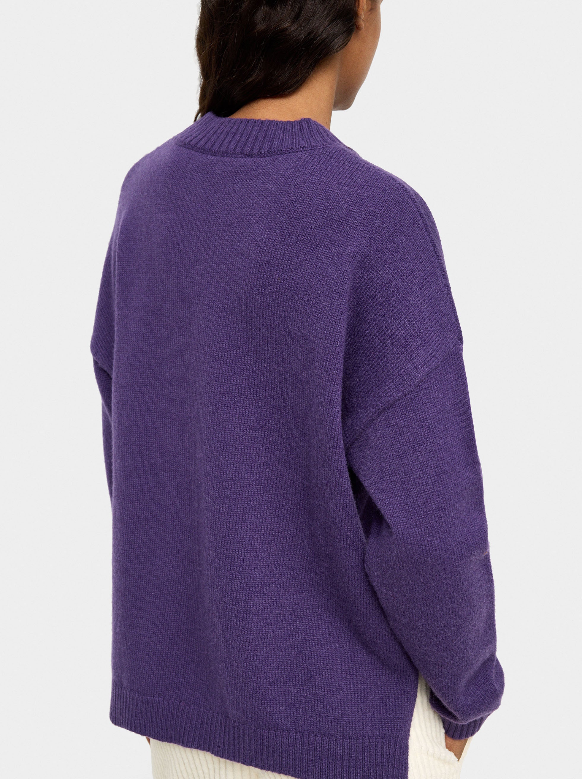 Jersey De Punto Con Bolsillo Efecto Piel