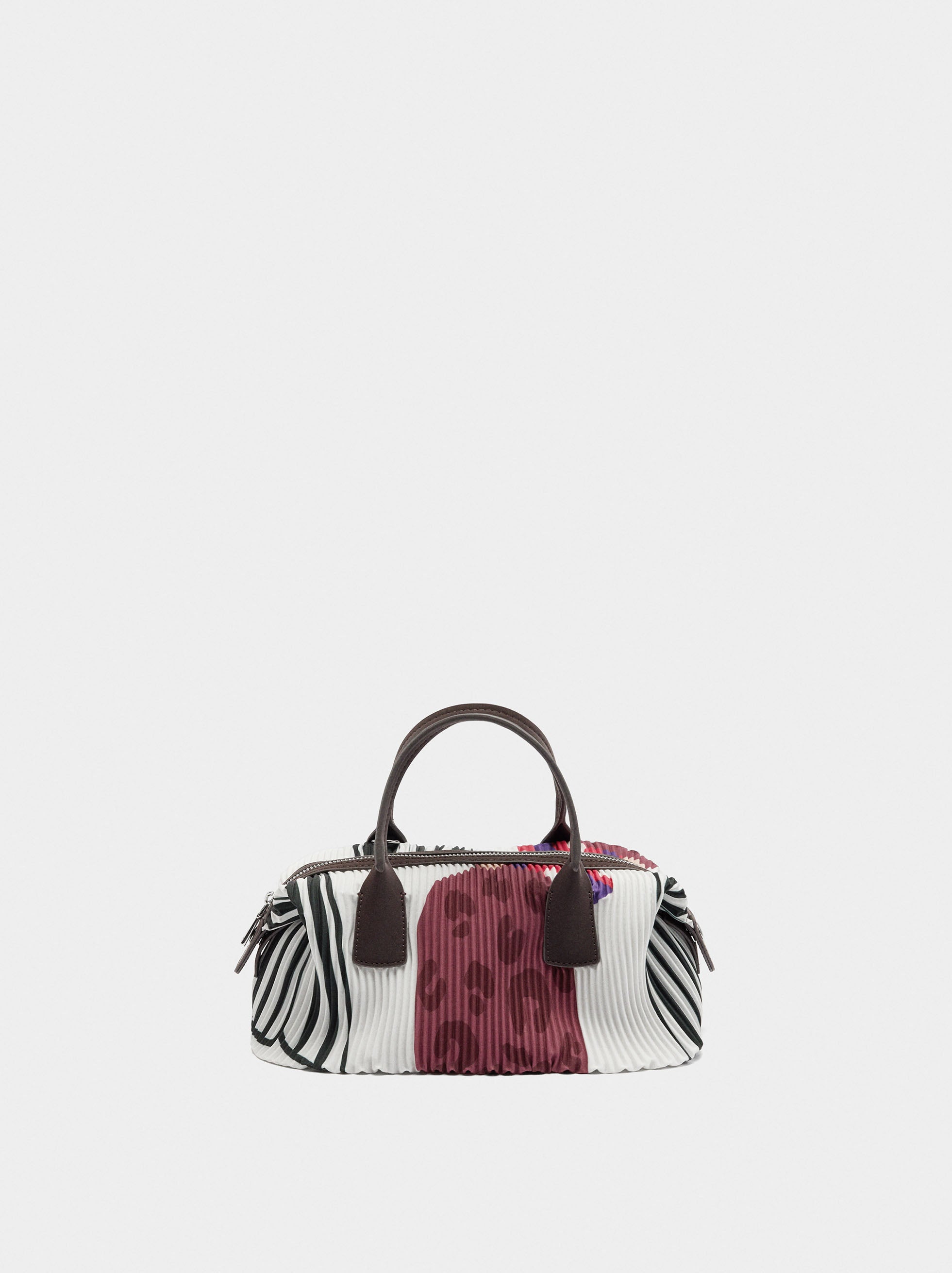 Bolso Tote Estampado De Nylon