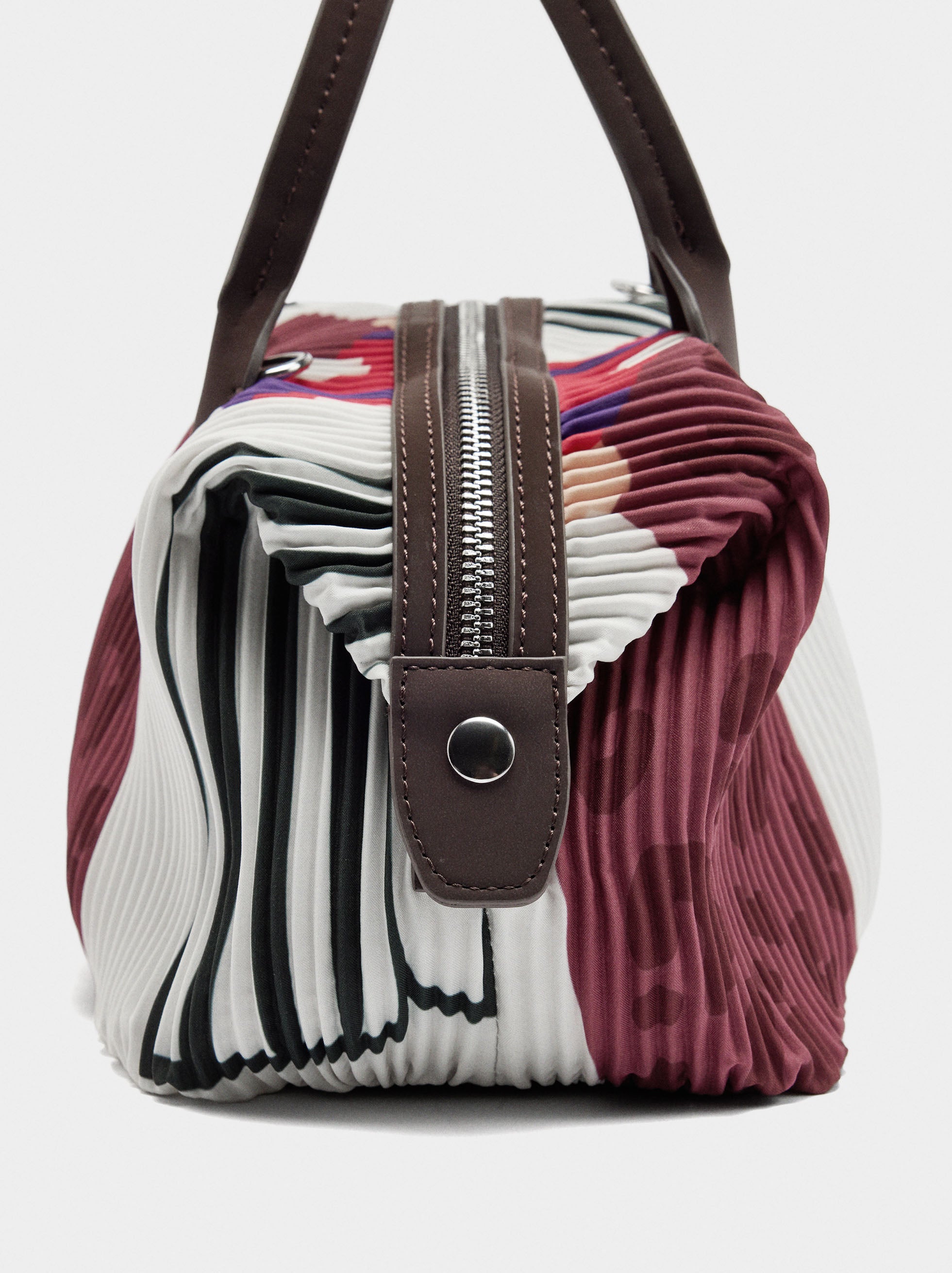 Bolso Tote Estampado De Nylon