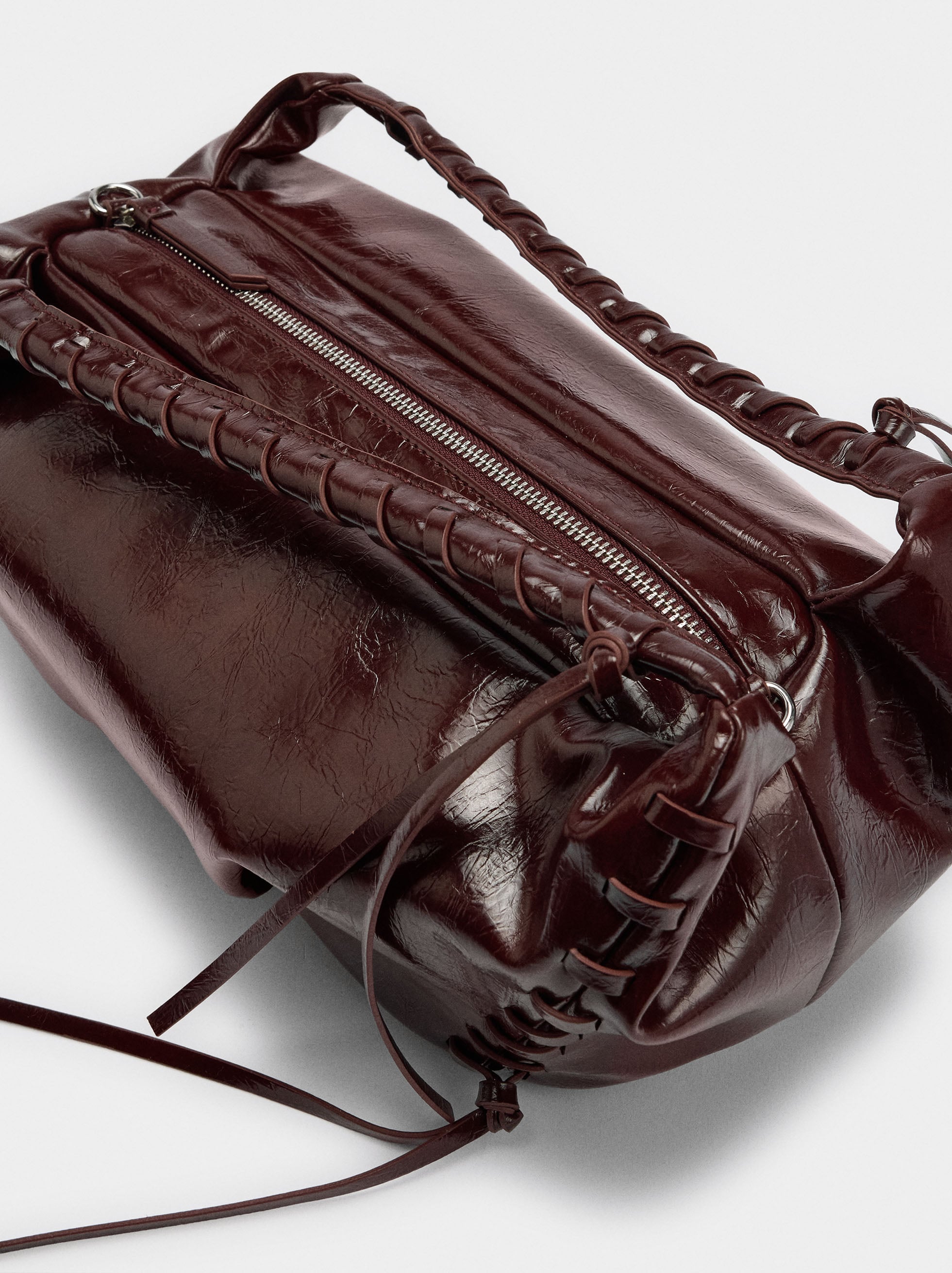 Bolso De Mano De Charol