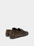 Mocasines De Piel Estampado Animal