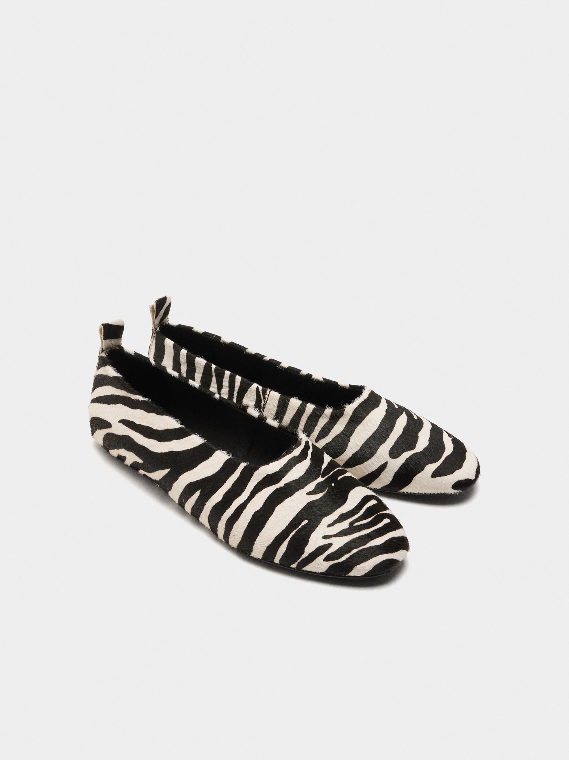 Bailarinas De Piel Estampado Animal