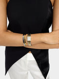 Set Reloj Con Pulseras Bicolor