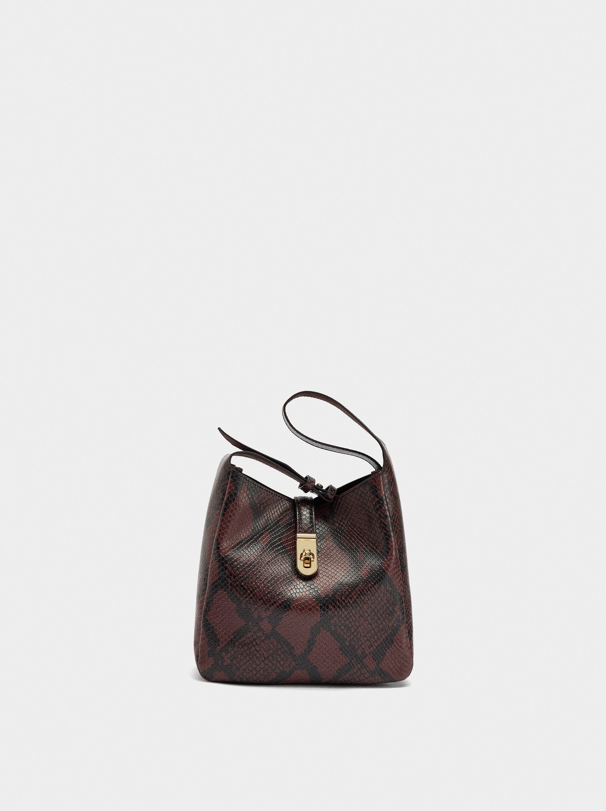 Bolso De Hombro Estampado Animal