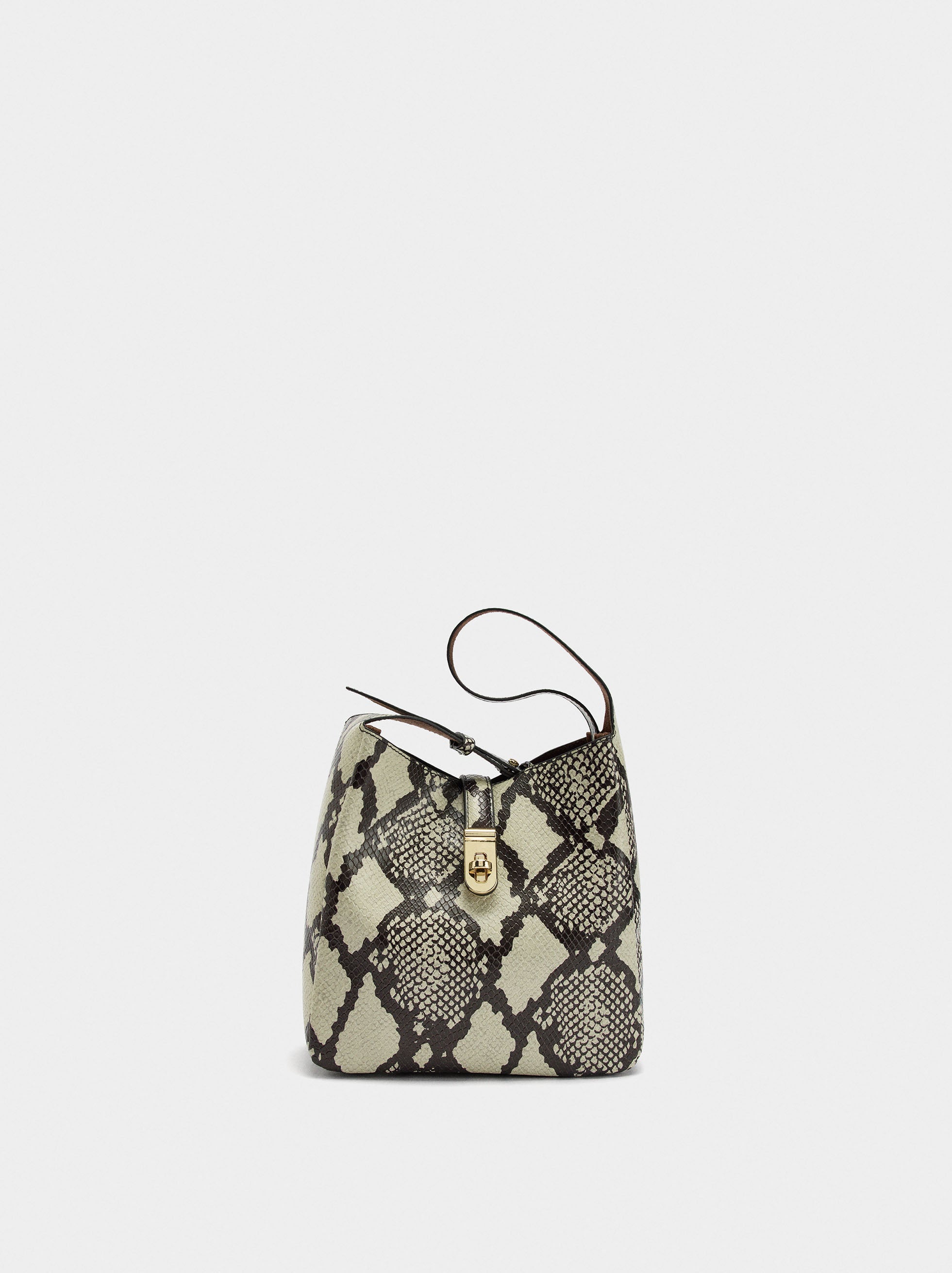 Bolso De Hombro Estampado Animal