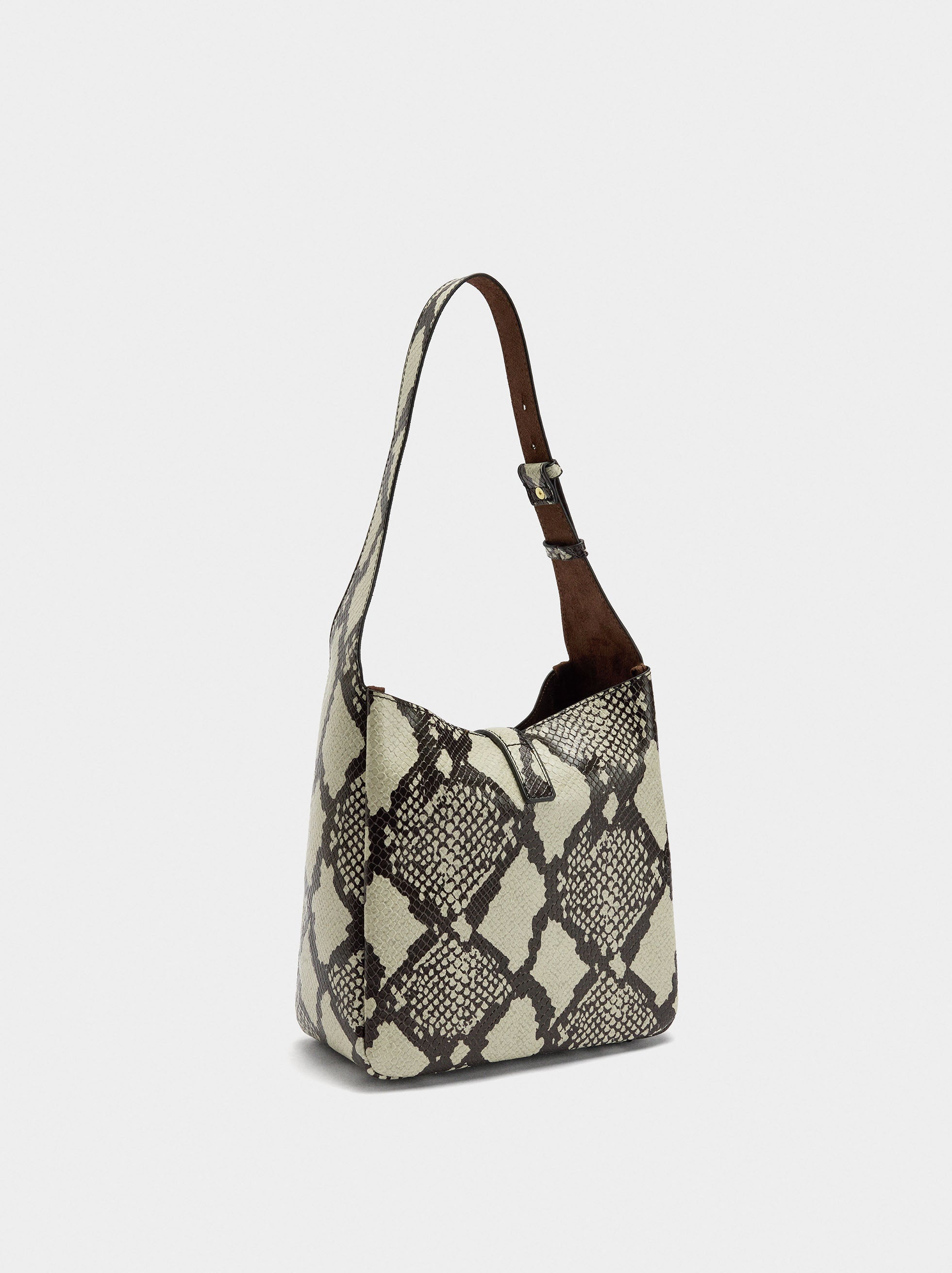 Bolso De Hombro Estampado Animal