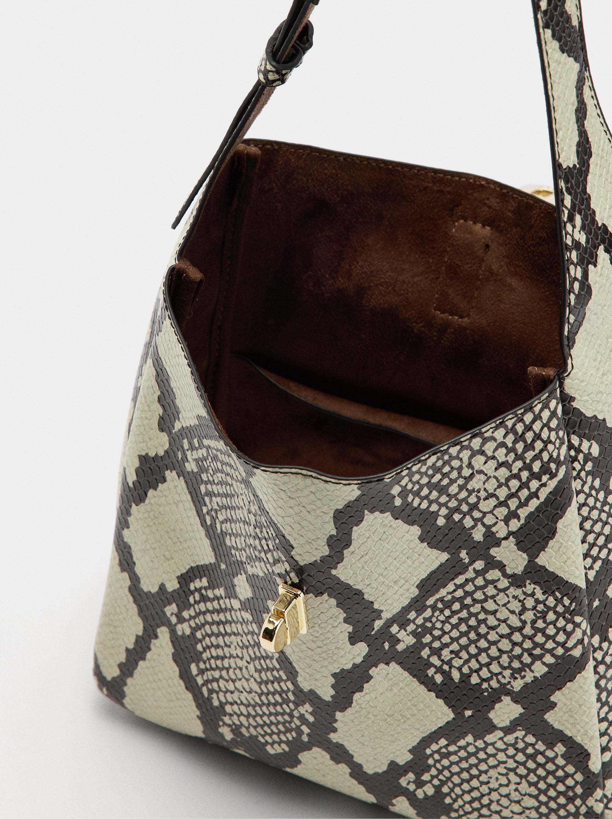 Bolso De Hombro Estampado Animal