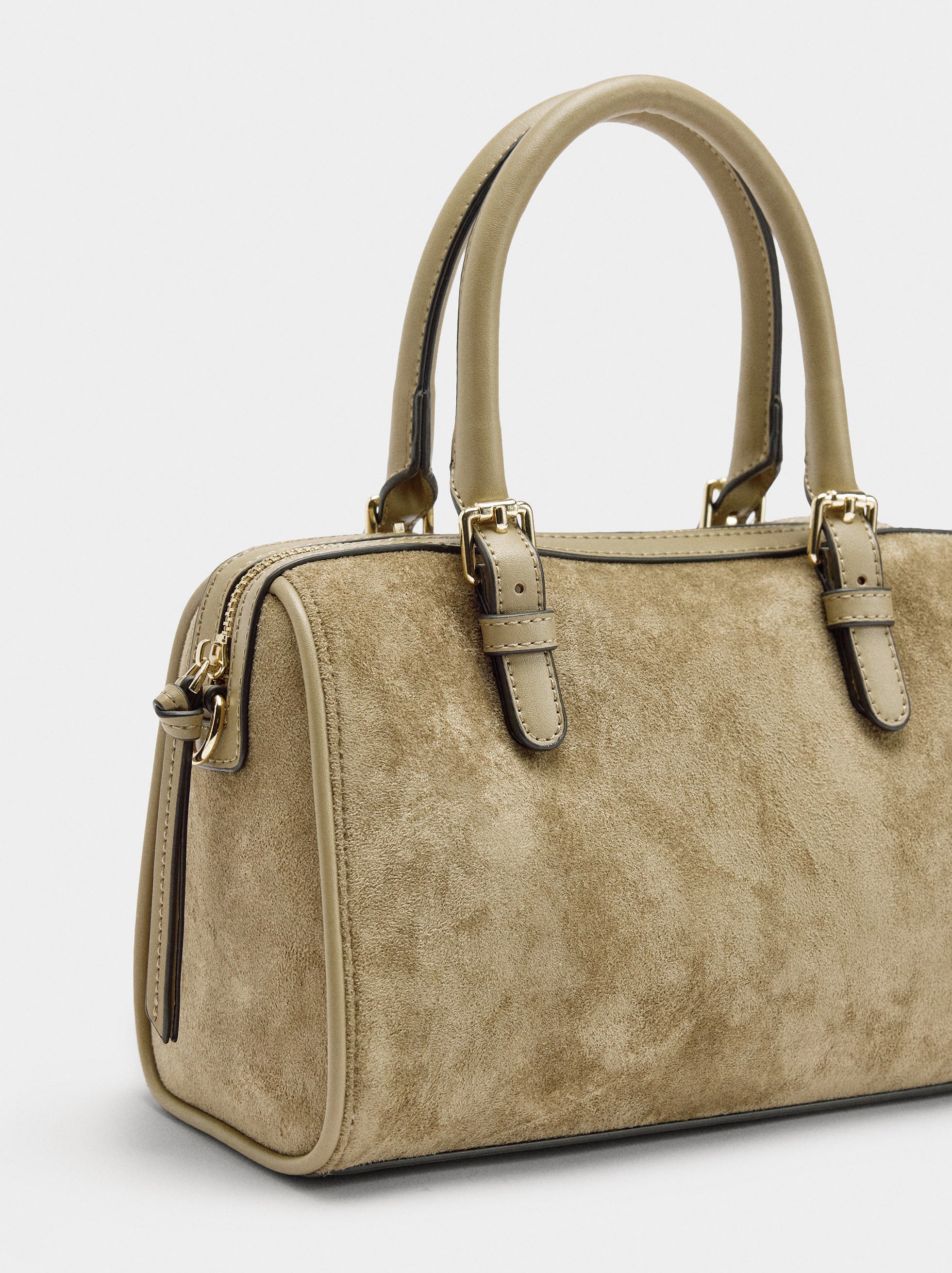 Bolso Bowling Efecto Piel L