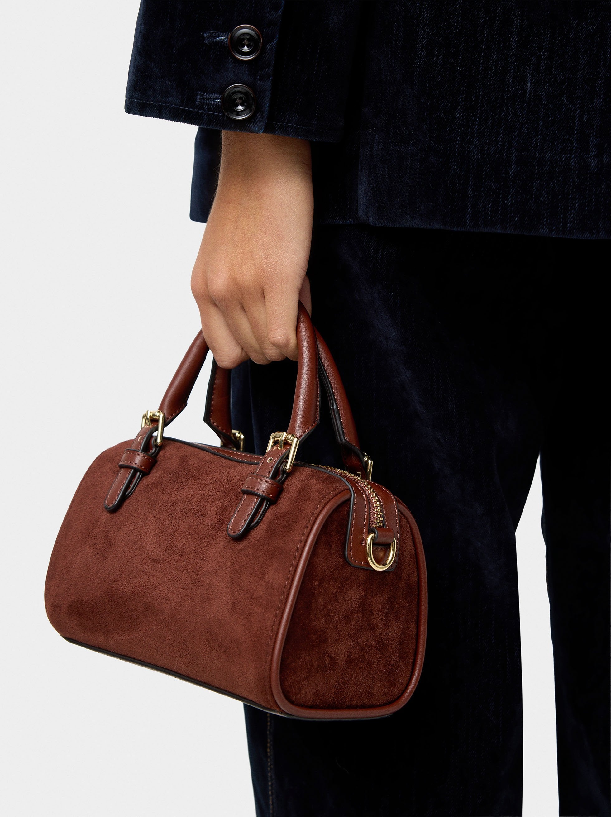 Bolso Bowling Efecto Piel S