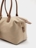 Bolso Shopper De Textura Suave Con Colgante