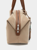 Bolso Shopper De Textura Suave Con Colgante