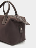 Bolso Tote Textura Suave Con Colgante