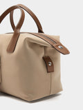 Bolso Tote Textura Suave Con Colgante