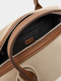 Bolso Tote Textura Suave Con Colgante