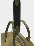Bolso Tote Textura Suave Con Colgante