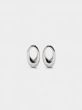 Pendientes Aros Ovalados - Acero Inoxidable