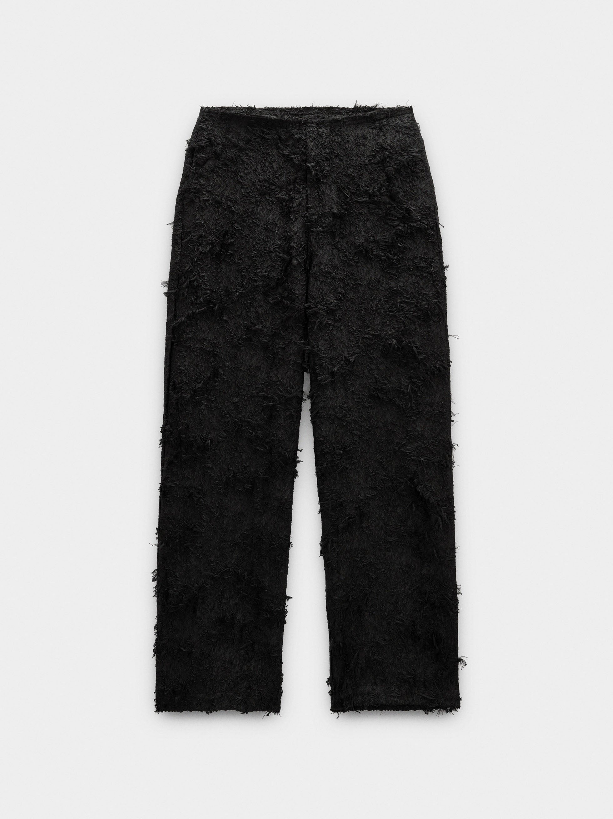 Pantalón Con Textura De Algodón