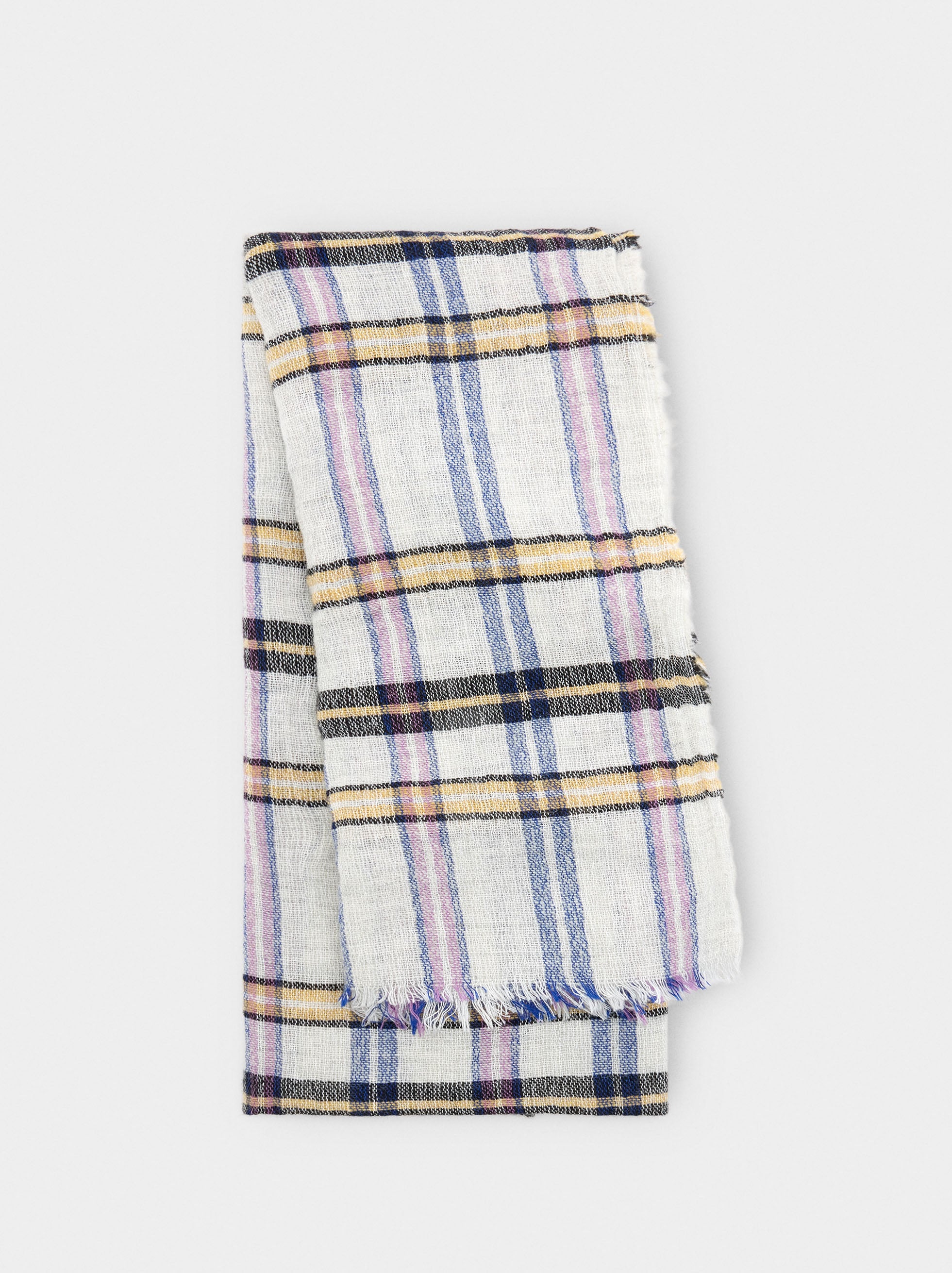 Pashmina Estampada Con Lana