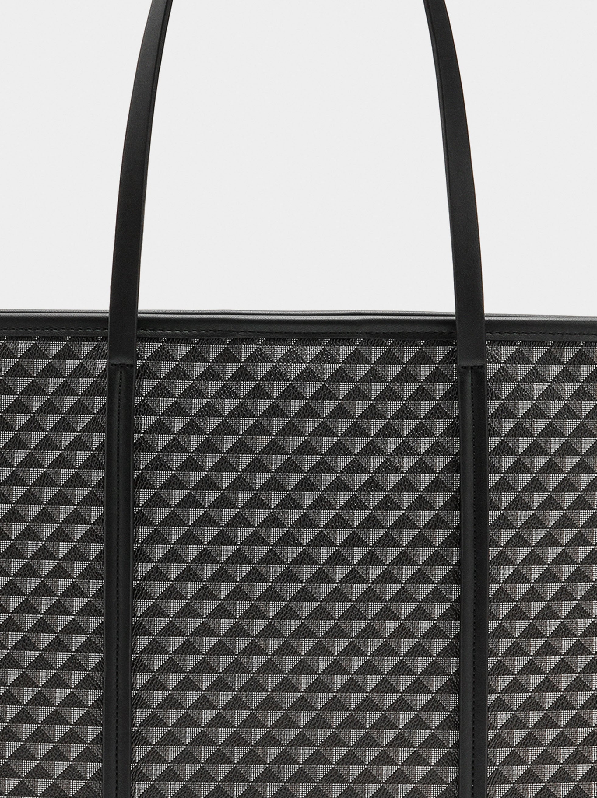 Bolso Shopper Estampado Con Bolsa Extraíble