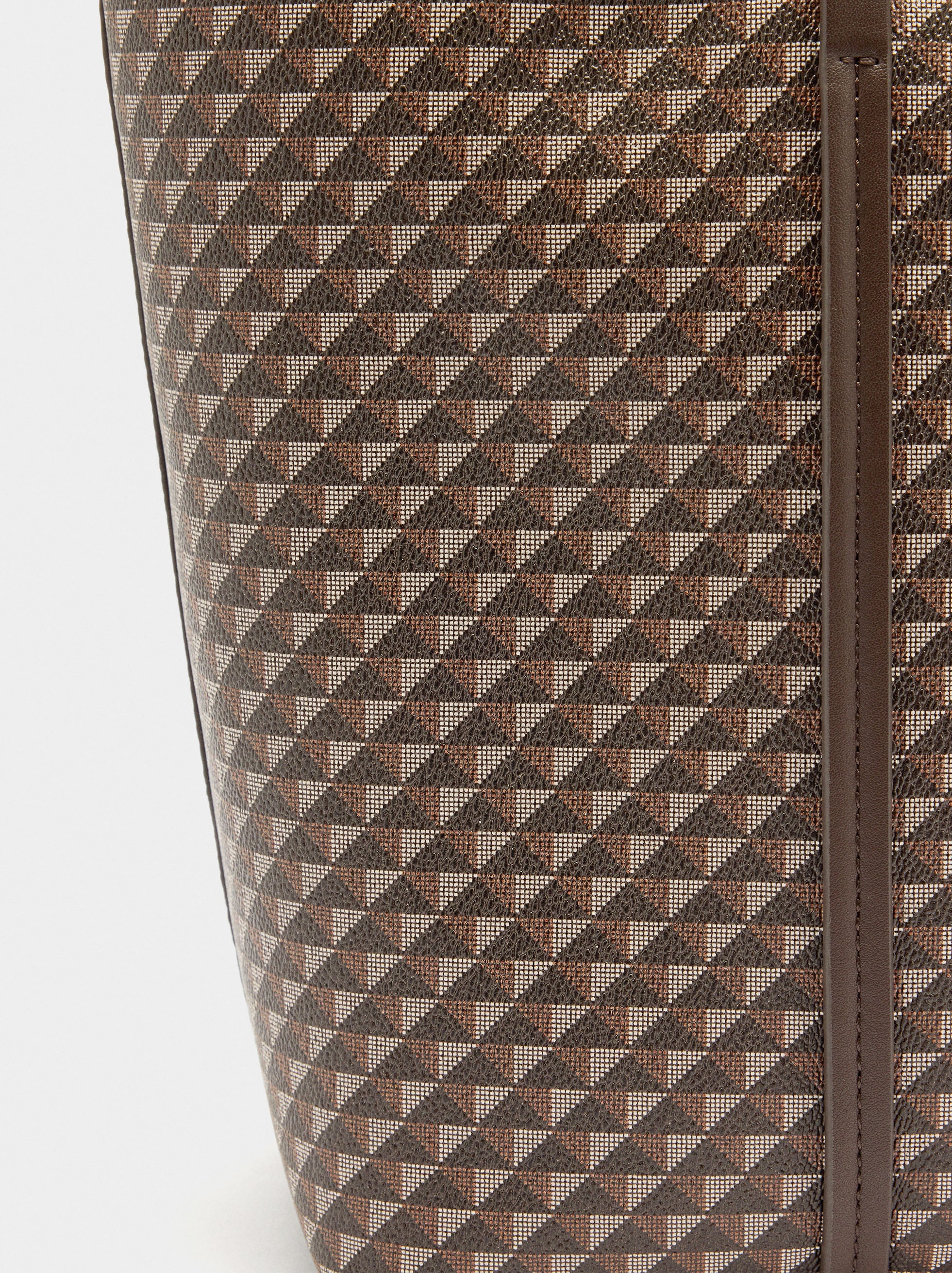 Bolso Shopper Estampado Con Bolsa Extraíble