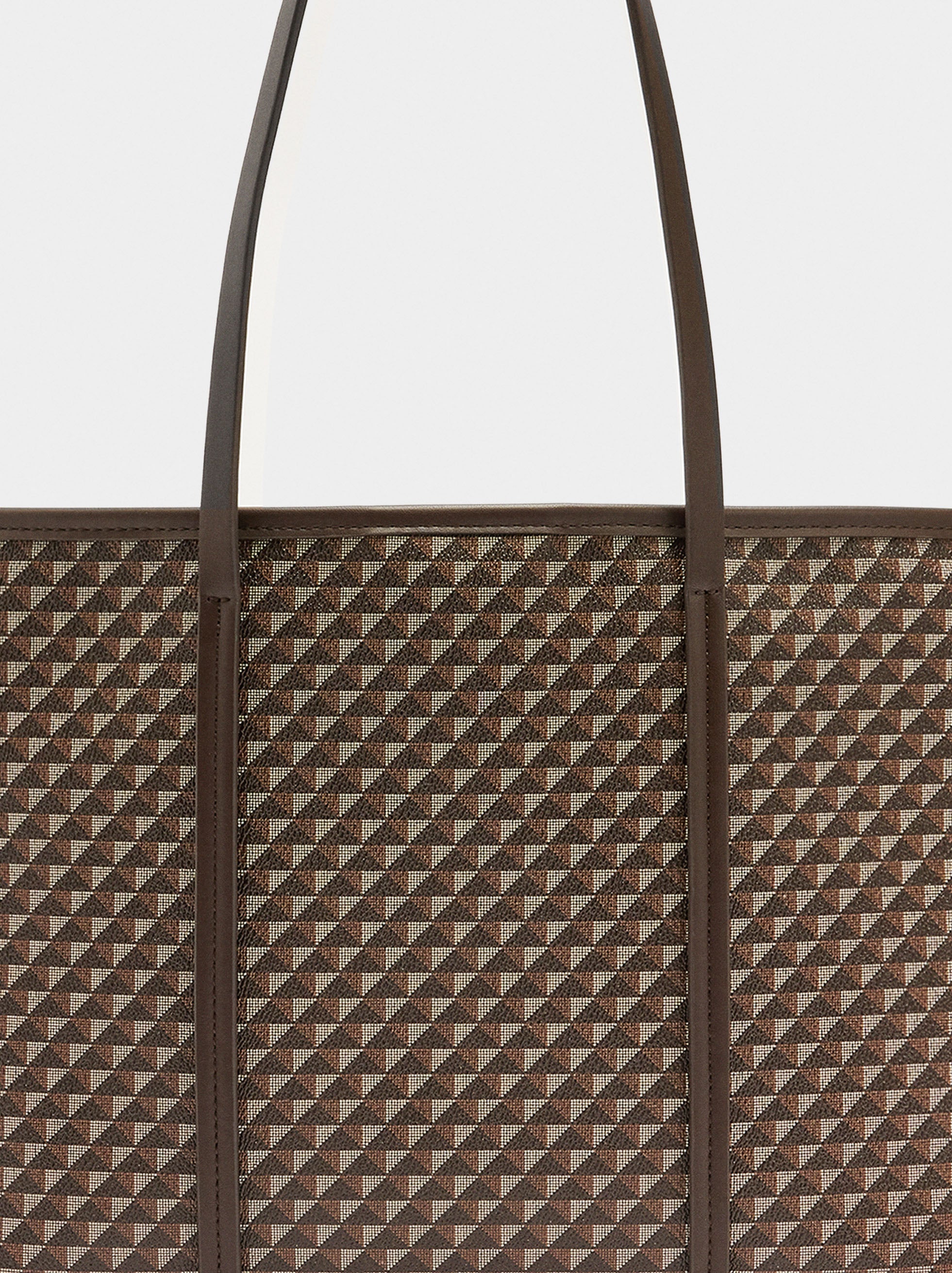 Bolso Shopper Estampado Con Bolsa Extraíble