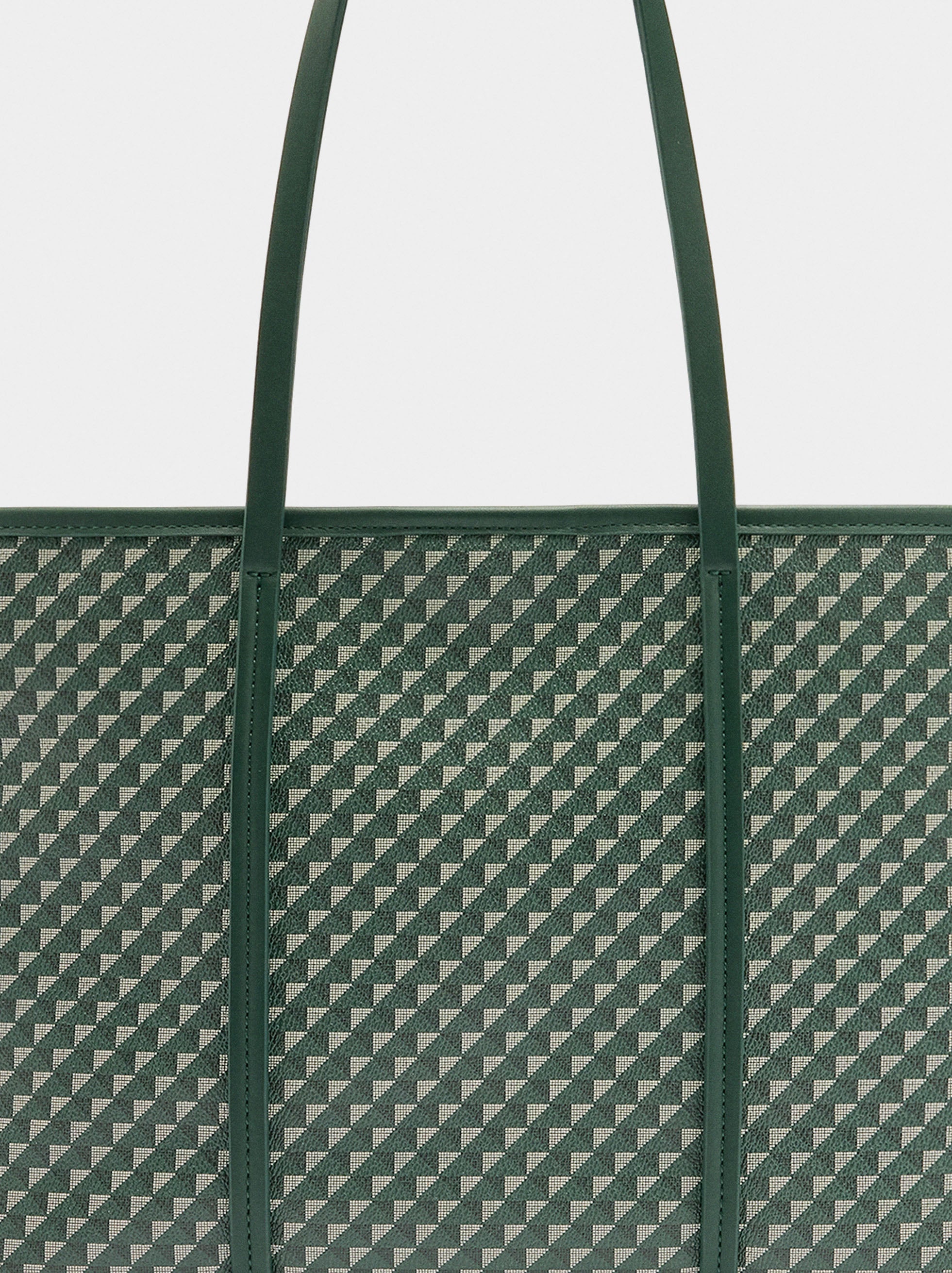 Bolso Shopper Estampado Con Bolsa Extraíble