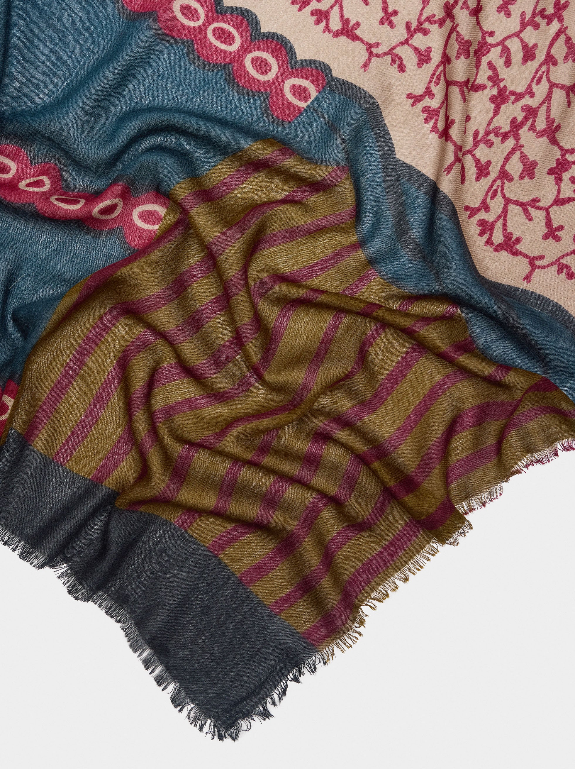 Pañuelo Estampado Con Lã