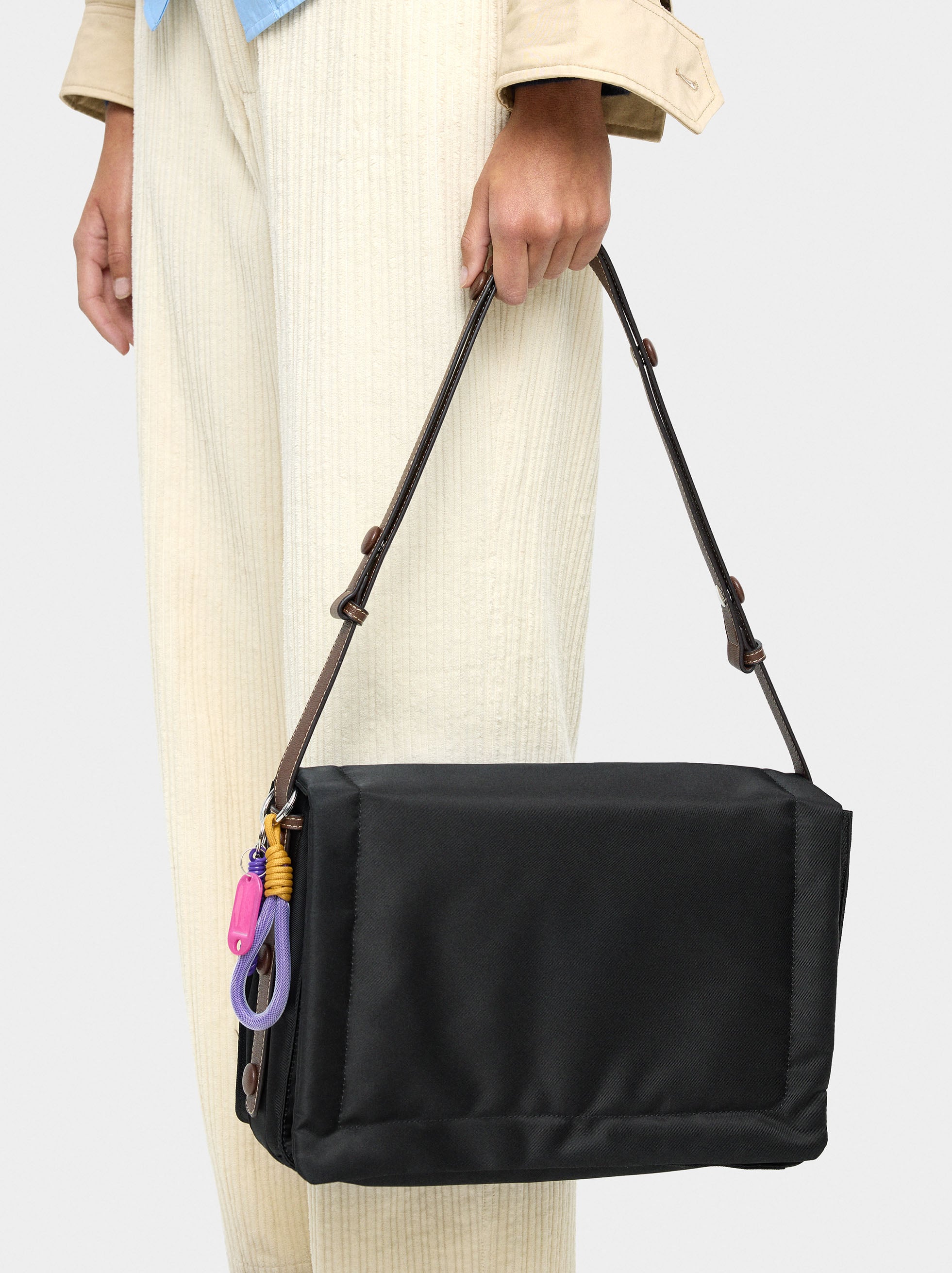 Bolso Bandolera De Nylon Xl