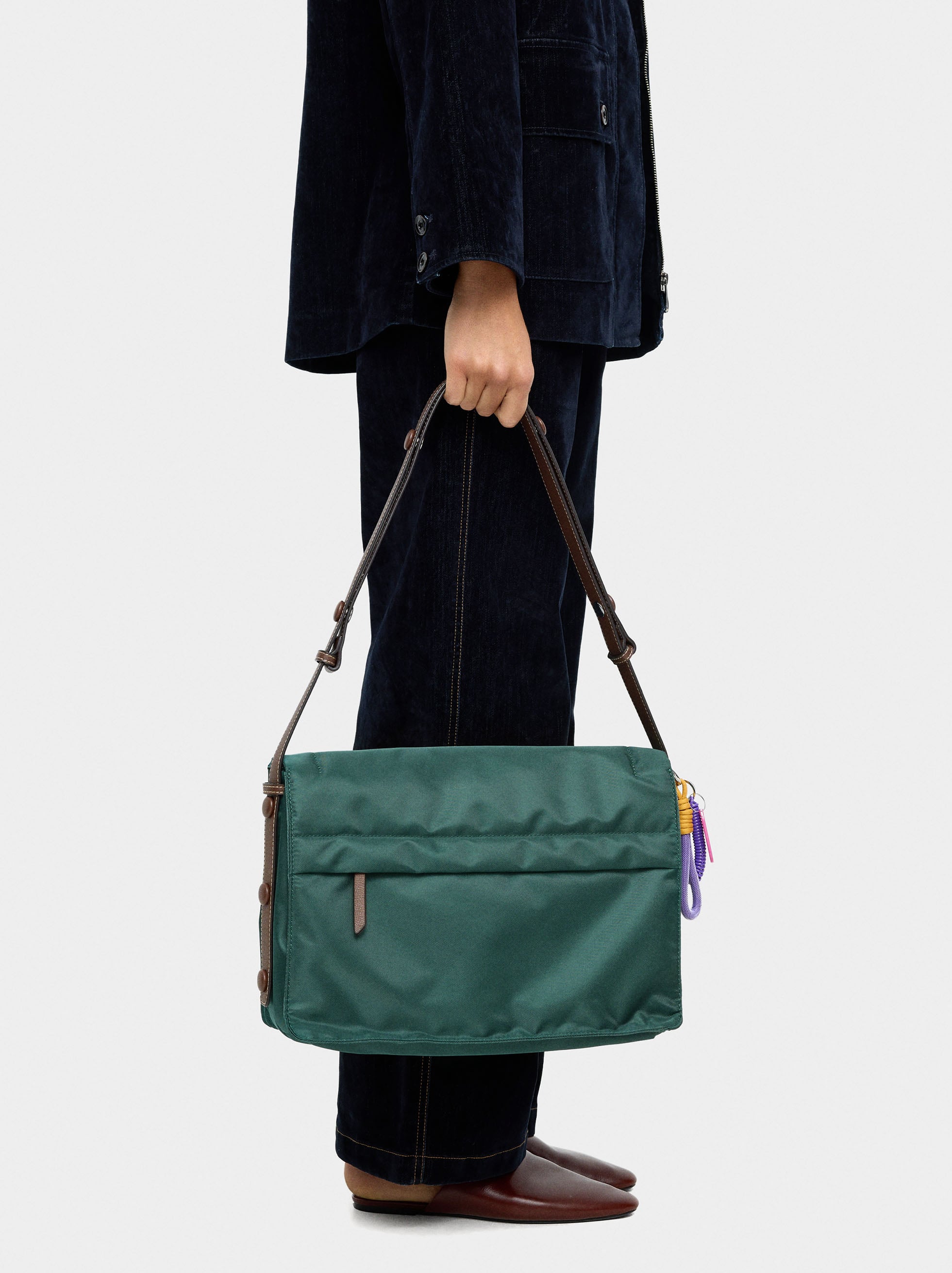 Bolso Bandolera De Nylon Xl