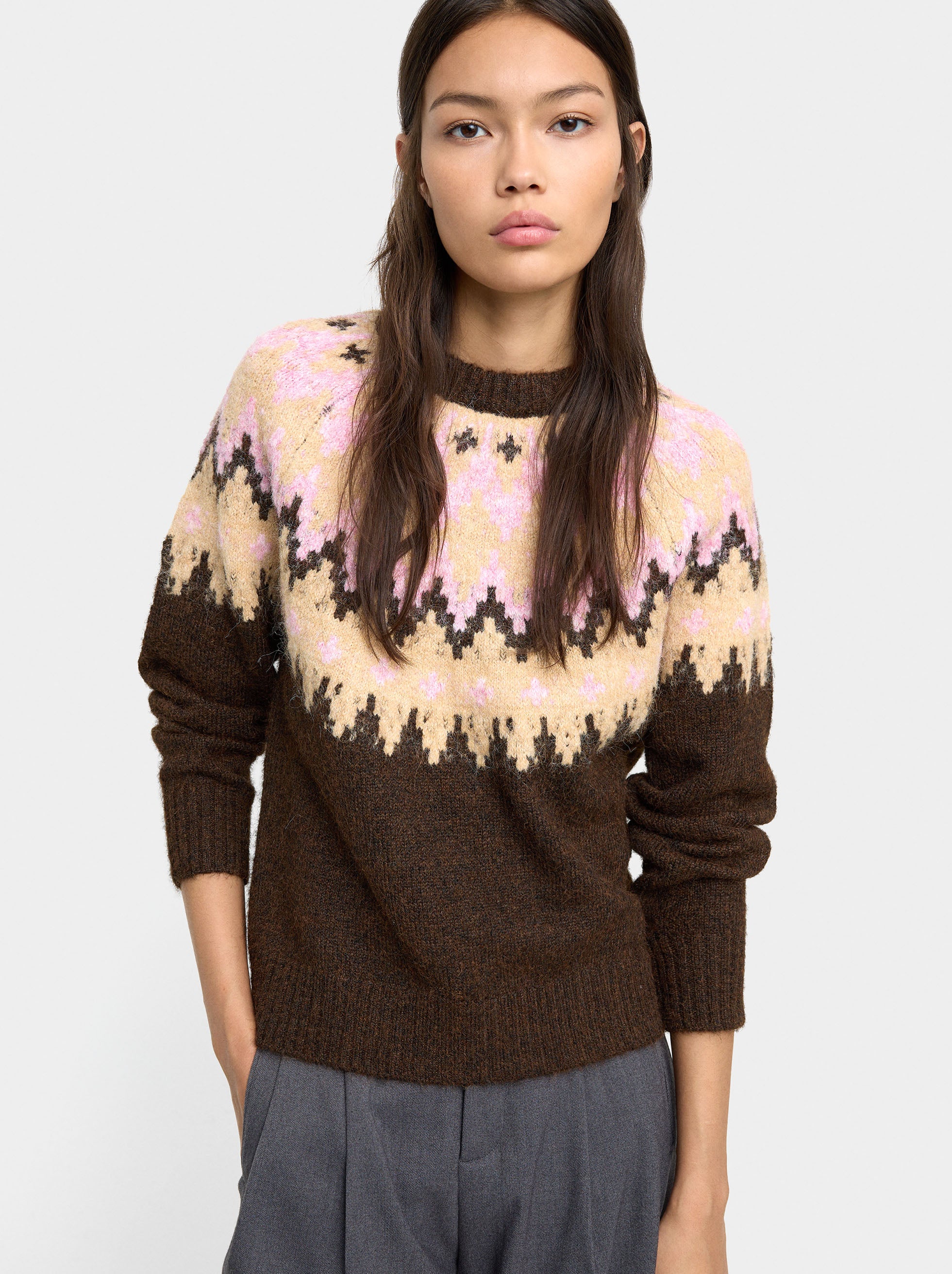Jersey De Punto Jacquard