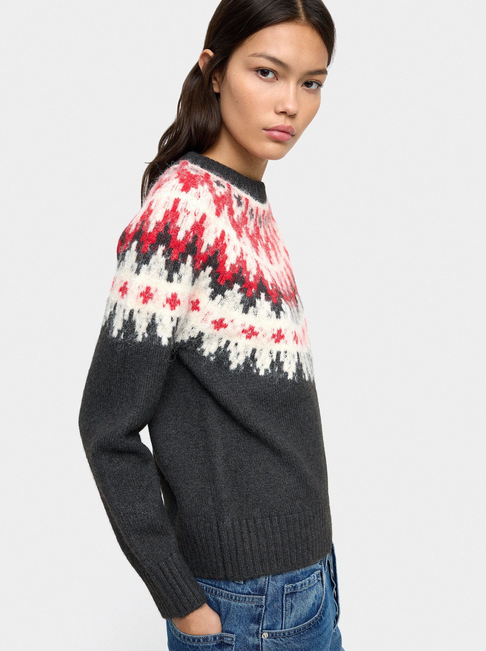 Jersey De Punto Jacquard