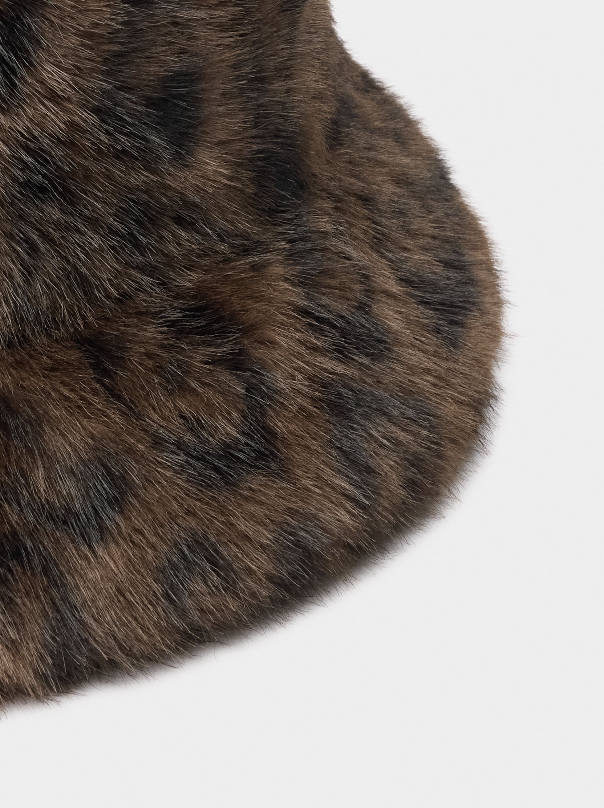 Sombrero Bucket Efecto Pelo Estampado Animal